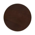 Tavolino d'appoggio in legno e metallo, 14x14x24, Marrone