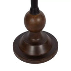 Tavolino d'appoggio in legno e metallo, 14x14x24, Marrone