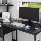 Scaffali portaoggetti per scrivania del computer, tavolo da studio e scrittura, postazione di lavoro per PC per ufficio domestico