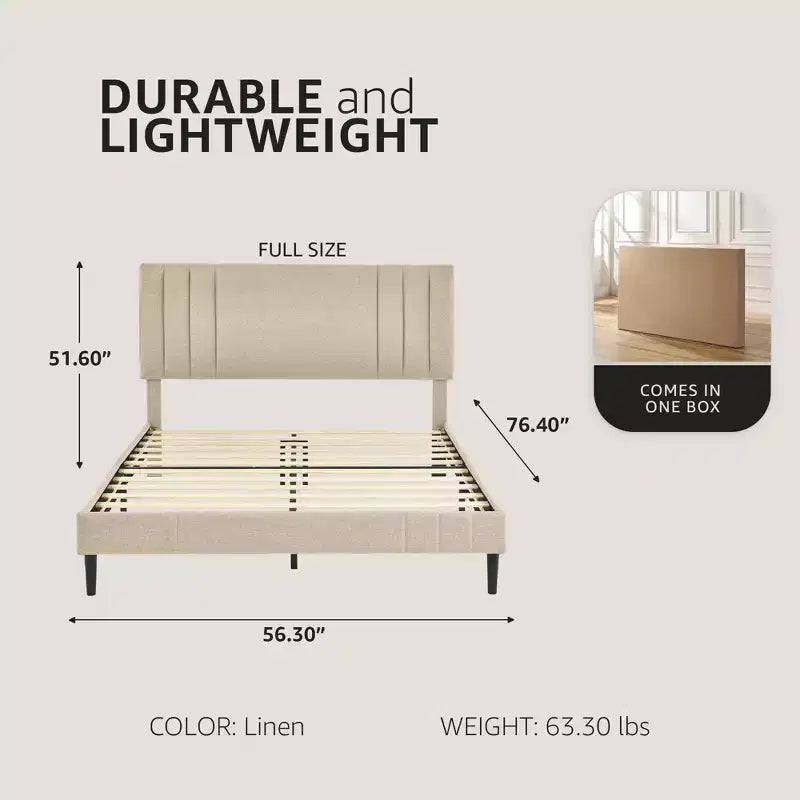 Letto a piattaforma moderno imbottito con bottoni