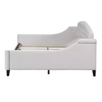 Lettino moderno di lusso con bottoni trapuntati, 80,7''L x 45,6''W