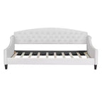 Lettino moderno di lusso con bottoni trapuntati, 80,7''L x 45,6''W