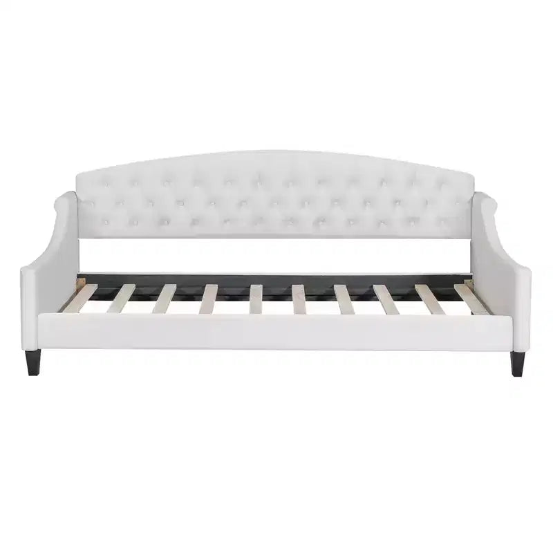 Lettino moderno di lusso con bottoni trapuntati, 80,7''L x 45,6''W