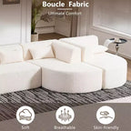 144 Divano imbottito con due chaise longue e cinque cuscini