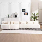 144 Divano imbottito con due chaise longue e cinque cuscini