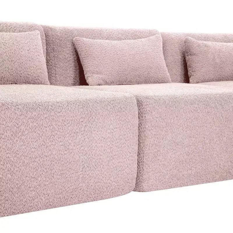 144 Divano imbottito con due chaise longue e cinque cuscini