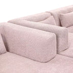 144 Divano imbottito con due chaise longue e cinque cuscini