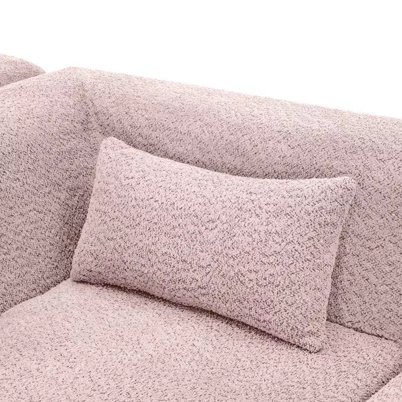 144 Divano imbottito con due chaise longue e cinque cuscini
