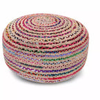 Pouf Rotondo Grande Boho Contemporaneo