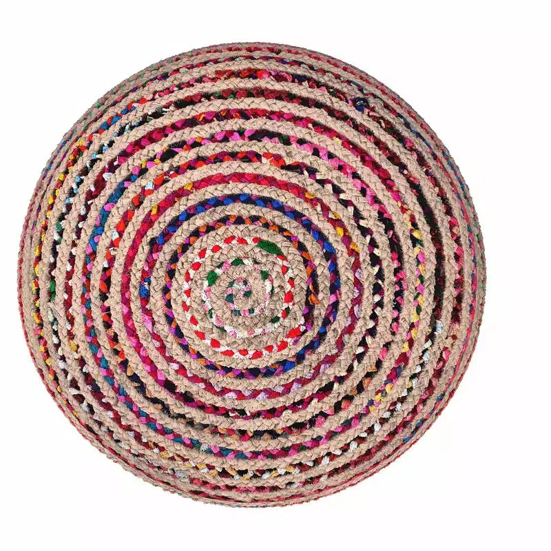Pouf Rotondo Grande Boho Contemporaneo