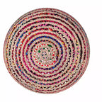 Pouf Rotondo Grande Boho Contemporaneo