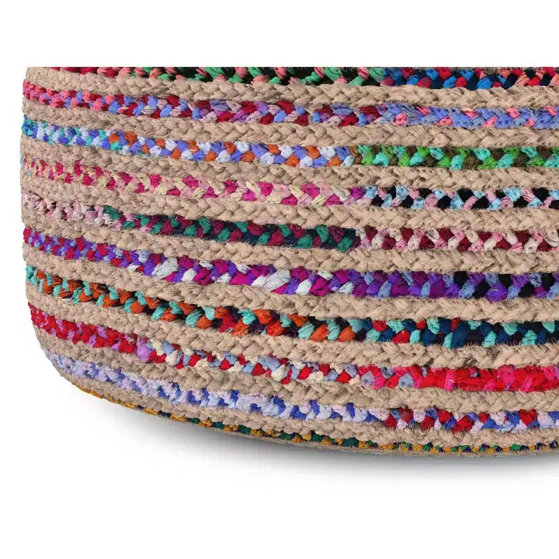 Pouf Rotondo Grande Boho Contemporaneo