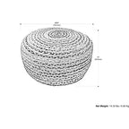 Pouf Rotondo Grande Boho Contemporaneo
