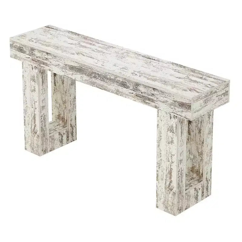 Tavolo console in legno da 63 pollici, tavolo da divano rustico per ingresso