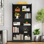 Libreria Alta 180 cm, Scaffale da Terra a 6 Livelli con 5 Ripiani per Soggiorno, Ufficio Domestico, Camera da Letto