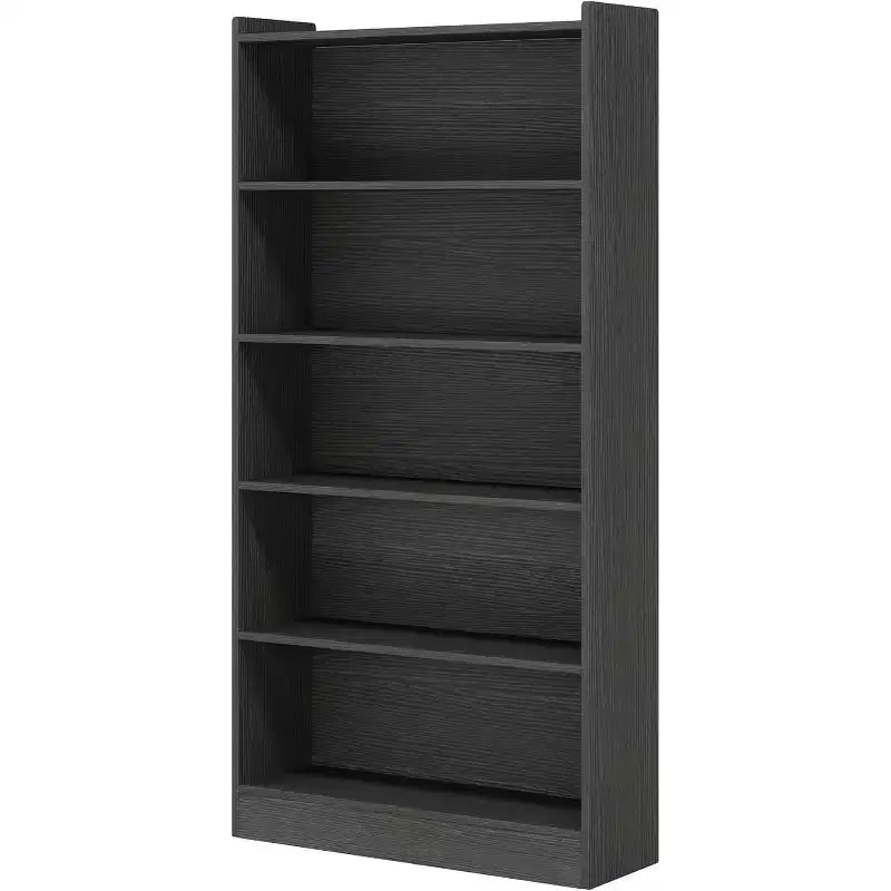 Libreria Alta 180 cm, Scaffale da Terra a 6 Livelli con 5 Ripiani per Soggiorno, Ufficio Domestico, Camera da Letto
