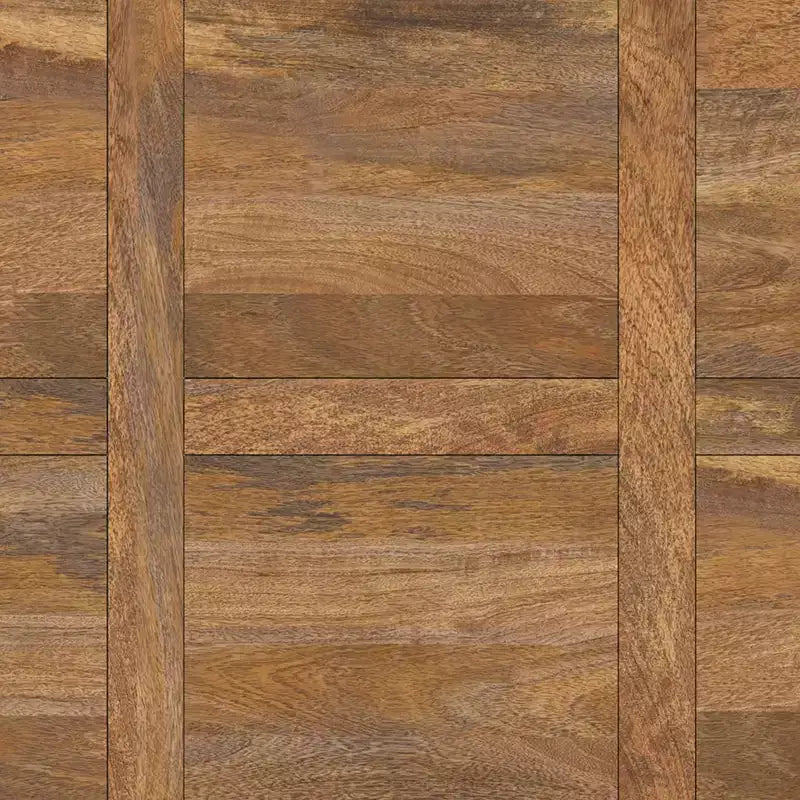 Tavolo da pranzo in legno massello di mango stile rustico, larghezza 183 cm