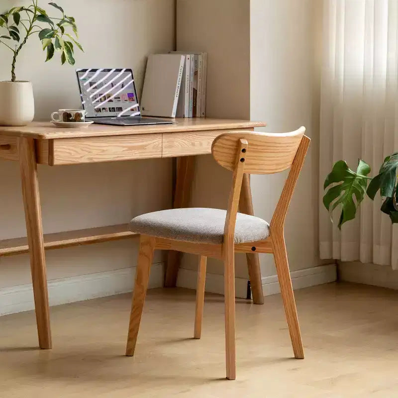Sedie da pranzo imbottite, sedie in legno massello per cucina, sala da pranzo, soggiorno