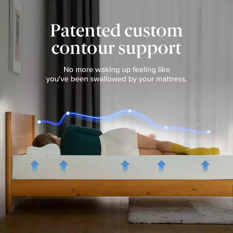Materasso matrimoniale da 20 cm in memory foam al tè verde, senza fibra di vetro, rigidità media, sollievo dalla pressione zonale, schiume e tessuto certificati sicuri