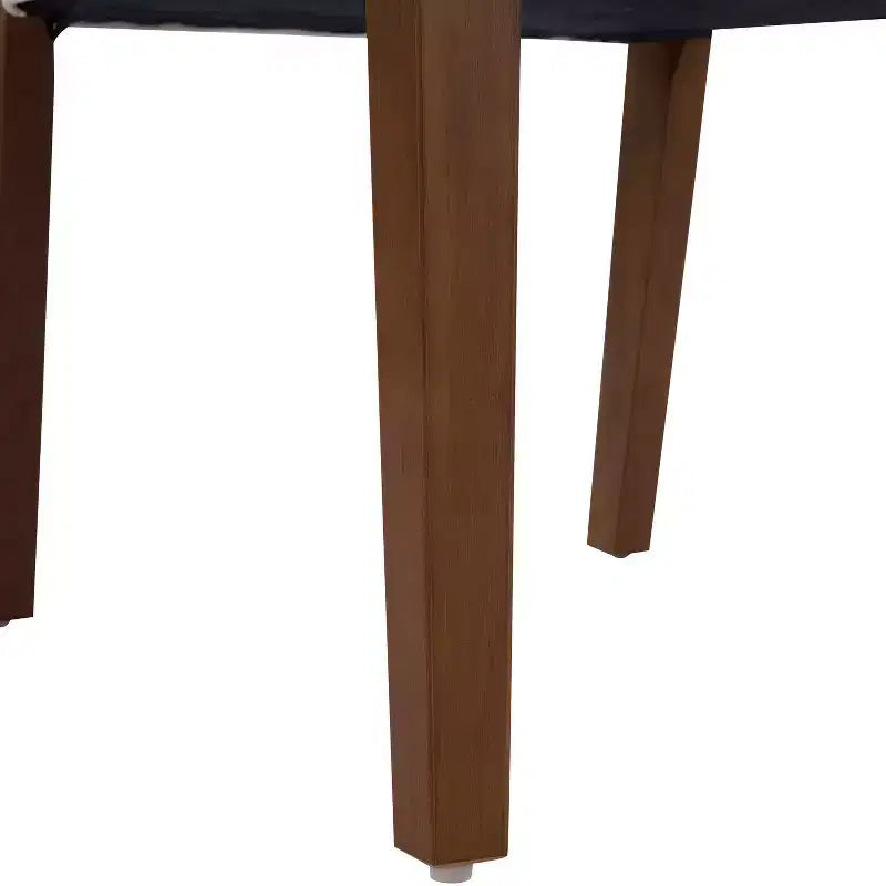 Sedie da pranzo moderne imbottite senza braccioli in legno di gomma