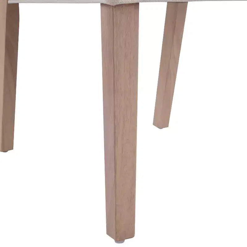 Sedie da pranzo moderne imbottite senza braccioli in legno di gomma