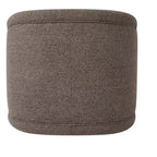 Poltrona Girevole Moderna in Bouclé con Base in Legno Massello